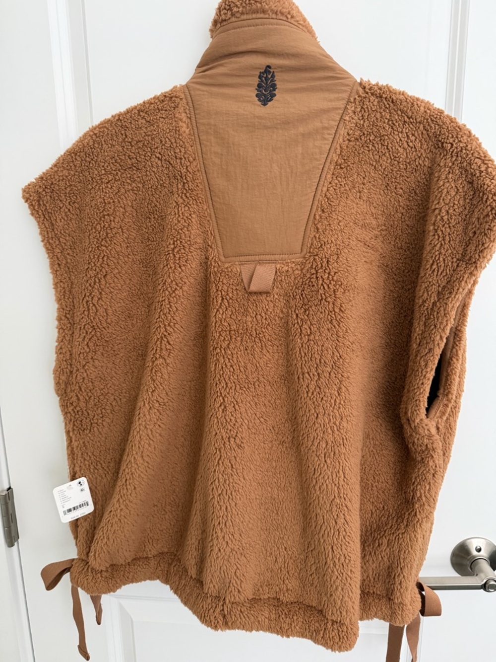 Free People Teddy Sherpa Vest in Warm Brown - Picture 2 of 3